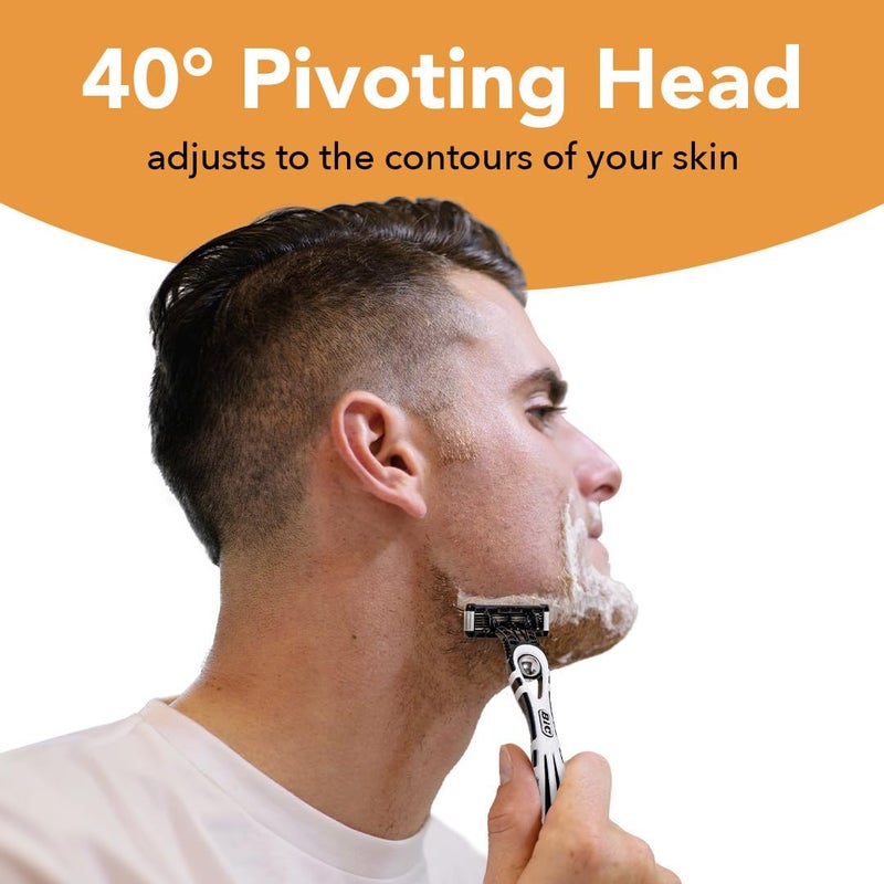 Bic ماكينة حلاقة بيك فليكس 5 تيتانيوم للرجال بخمس شفرات للاستخدام مرة واحدة، ماكينة حلاقة للبشرة الحساسة لحلاقة ناعمة ومريحة ودقيقة، مجموعة من 4 قطع - Image 5