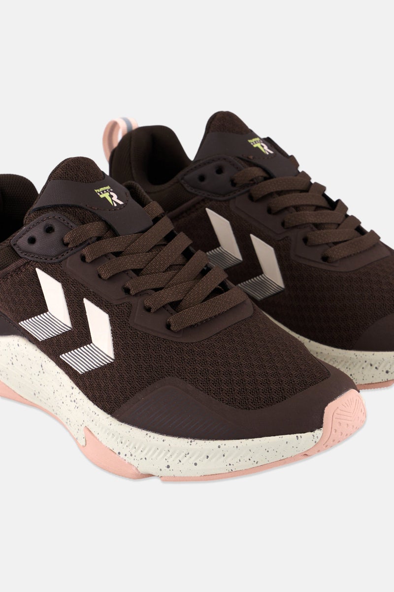 Hummel Kids Boy Reach Tr Core Lace Up Running Shoes, Dark Brown - Image 3