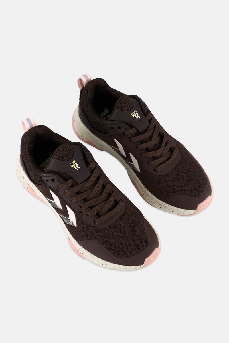 Hummel أحذية جري للأطفال الأولاد ريتش تي آر كور مزودة بأربطة، بني داكن - Image 4