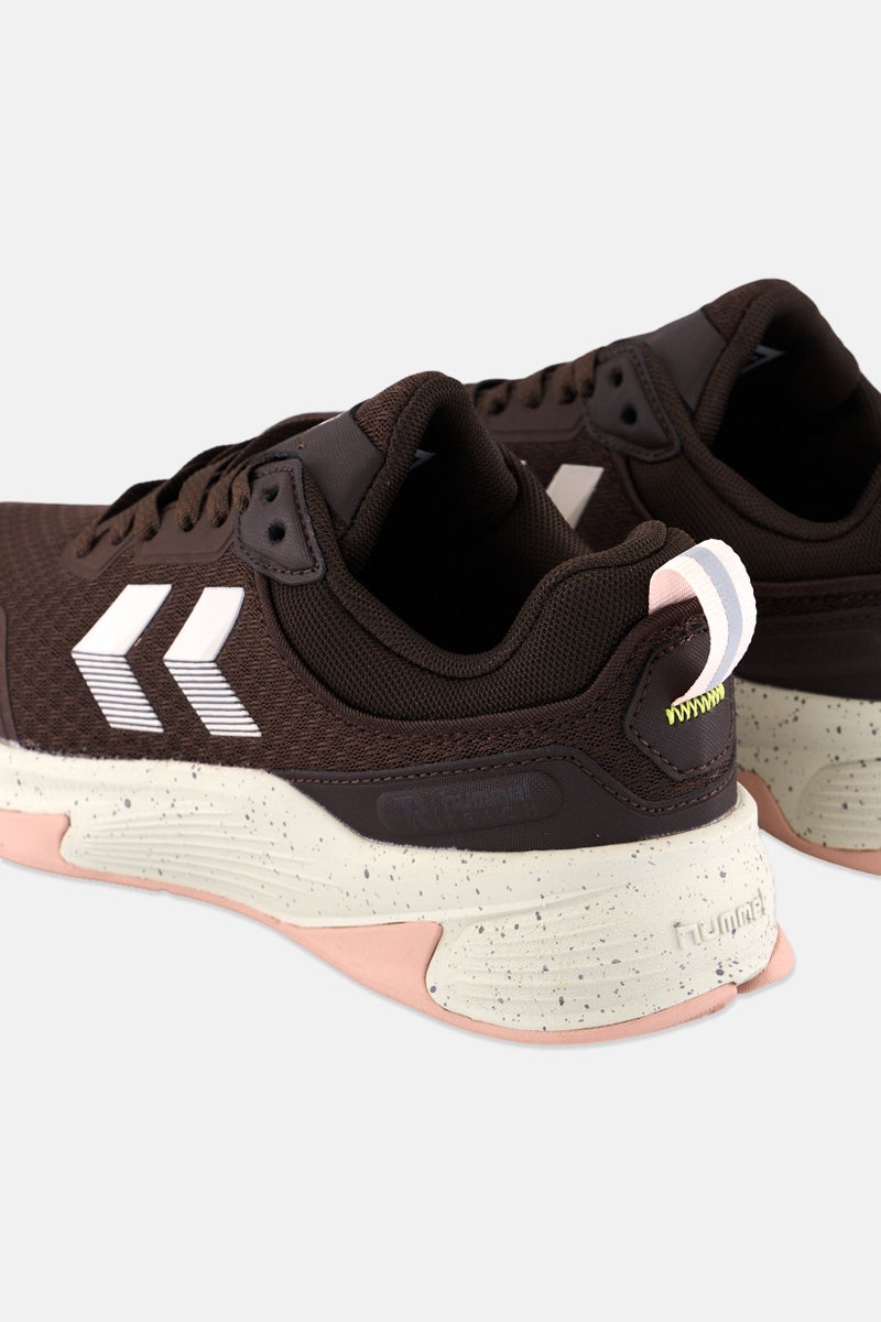 Hummel أحذية جري للأطفال الأولاد ريتش تي آر كور مزودة بأربطة، بني داكن - Image 2