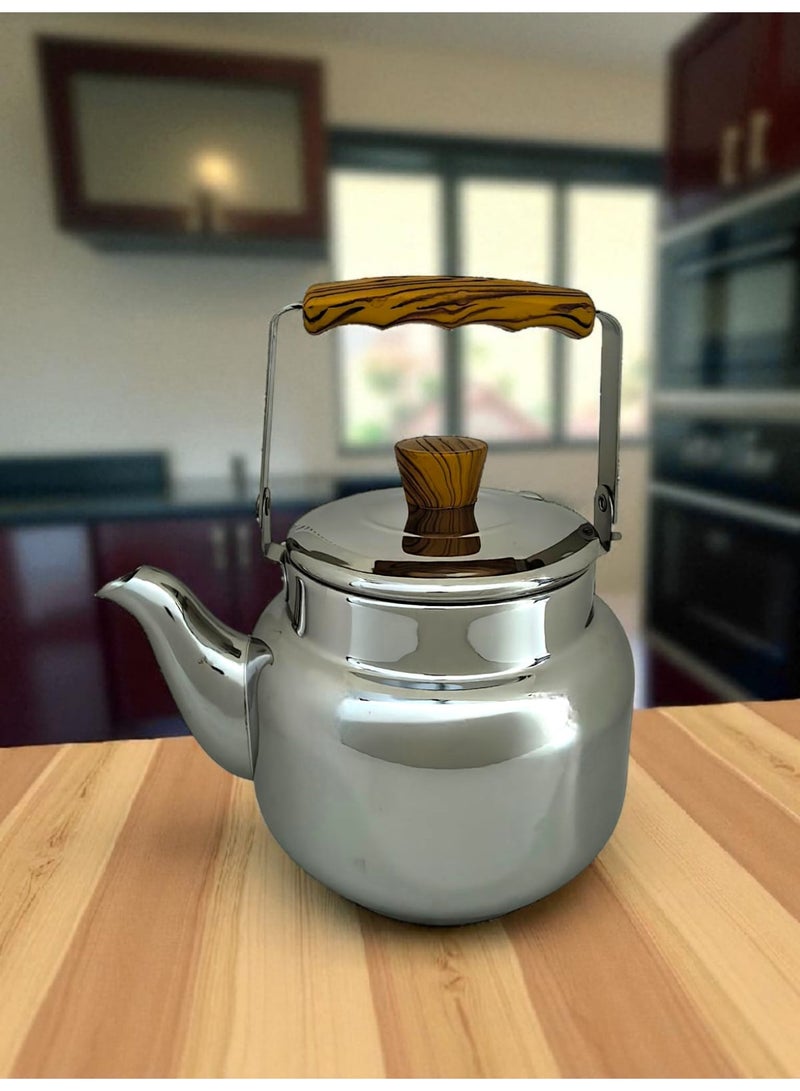 ريما براد شاي استالس استيل بي مقبض خشبي 2 لتر - Image 2