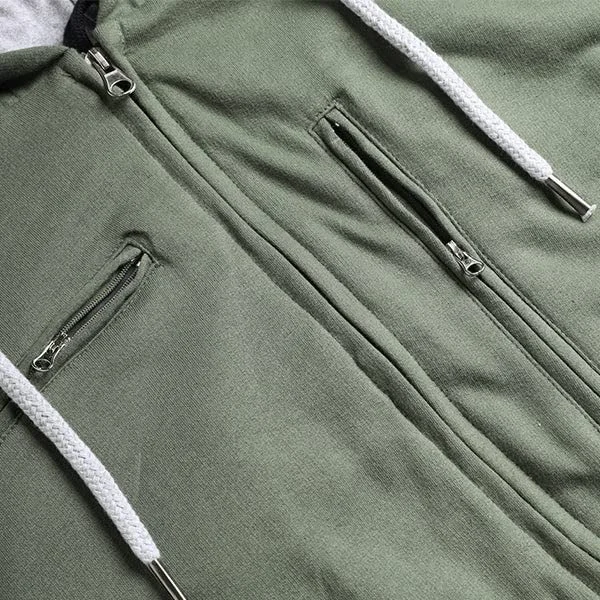 NOBERO  Olive Green Hooded Sweatshirt for Men for Men | Best Price UAE