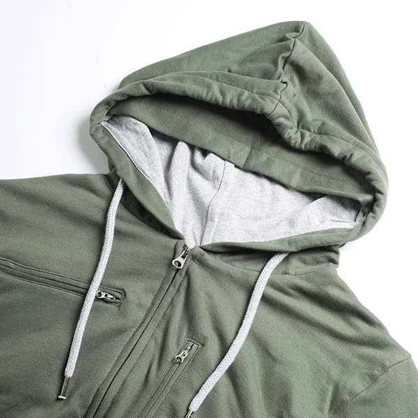 NOBERO  Olive Green Hooded Sweatshirt for Men for Men | Best Price UAE