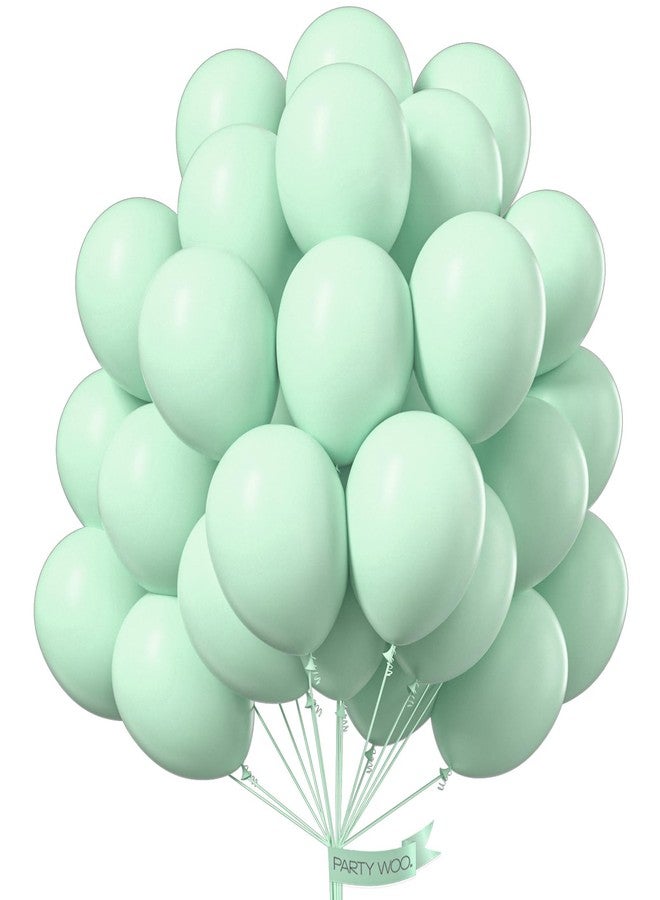 PartyWoo Mint Green Balloons, 50 pcs 12 Inch Pastel Mint Green Balloons, Mint Balloons for Balloon Garland Balloon Arch as Party Decorations, Birthday Decorations, Baby Shower Decorations, Green-Q06 - Image 1