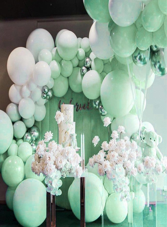 PartyWoo Mint Green Balloons, 50 pcs 12 Inch Pastel Mint Green Balloons, Mint Balloons for Balloon Garland Balloon Arch as Party Decorations, Birthday Decorations, Baby Shower Decorations, Green-Q06 - Image 5