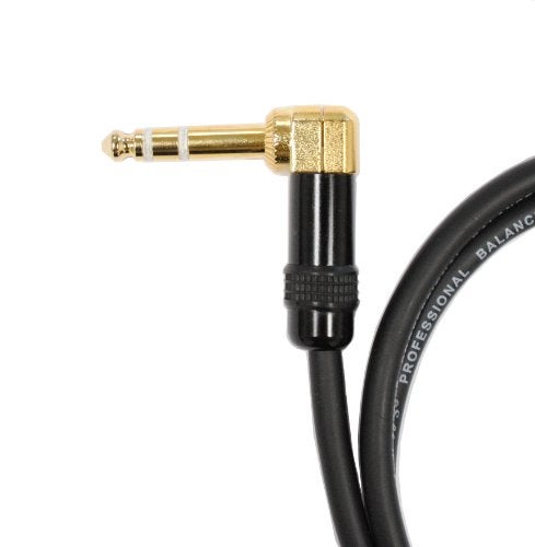 AUDIO 2000'S Audio2000's C26025P2 25 Ft 1/4" TRS Right Angle to 1/4" TRS Cable (2 Pack) - Image 3