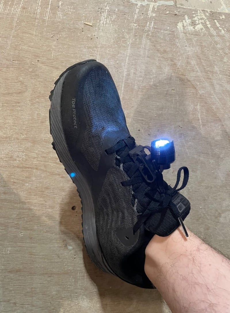 Zikra Running Lights 2 Pcs Safety Lights for Walking at Night, Runners Shoe Lights Waterproof, Shoe light, Shoe headlights Used for Dog Walking, Walking Tours Camping, Suitable for Adults Kids - Image 2