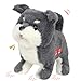 Hopearl Walking Schnauzer Repeat What You Said Interactive Electronic Pet Plush Bark Puppy Toy Animated Singing Speaking Walking Gift for Toddlers Birthday Gray 7 - Image 2