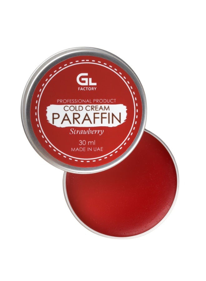 GL Factory Cold Cream Paraffin for Skin Deep Moisturize, Soften and Protect No-Heat Convenience Strawberry - Image 1