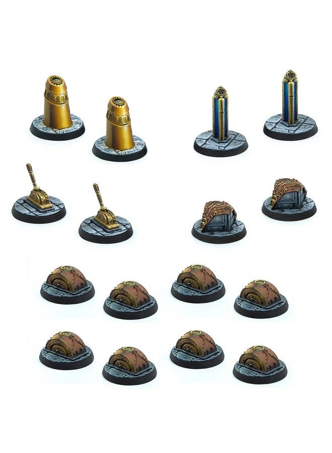 Modiphius Impressions Modiphius The Elder Scrolls: Call to Arms - Dwemer Markers and Tokens - 16 Piece Miniature Set, RPG Accessory - Image 1