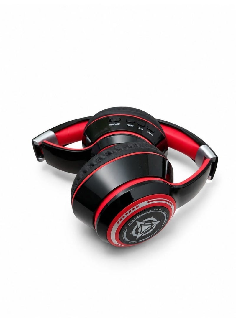 Sudo Wireless Bluetooth Headphones - RGB LED Lighting - Over-Ear Stereo Headphones with Memory Card Support and Built-in Microphone SD-1015. - Image 2