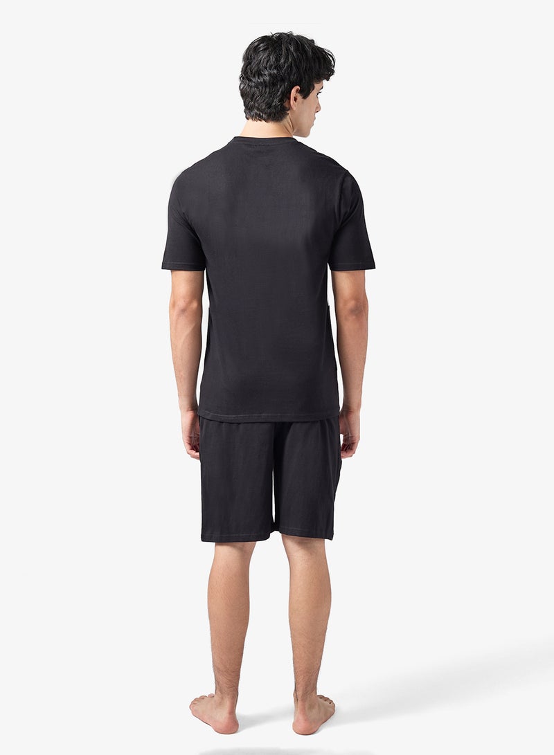 سفنتي فايف طقم بيجامة تي شيرت وشورت - Image 2