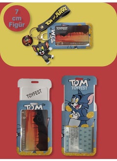 Toyfest Tom & Jerry - Figured Soft Silicone Keychain Bag Accessory and Card Holder 2 in 1 - 2 Pieces  - Image 4