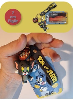 Toyfest Tom & Jerry - Figured Soft Silicone Keychain Bag Accessory and Card Holder 2 in 1 - 2 Pieces  - Image 2