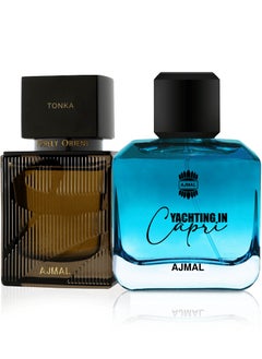 Ajmal Purely Orient Tonka EDP 75ml & Yachting in Capri - Exclusive Scent Pair 