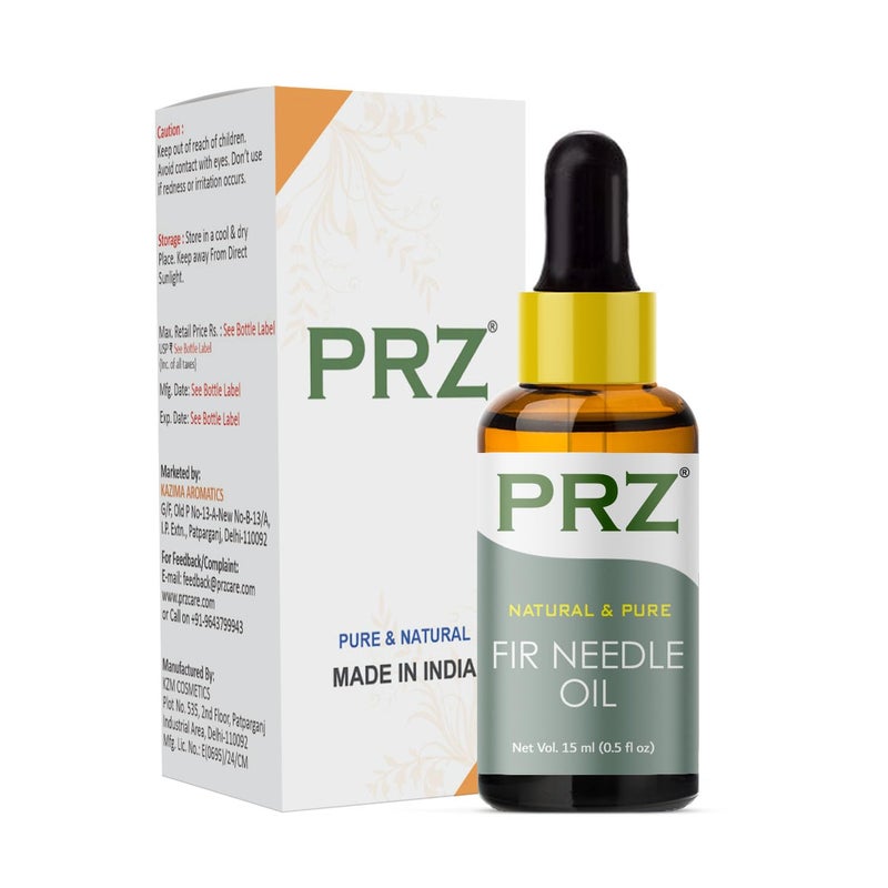 PRZ Fir Needle Essential Oil - Pure Natural & Therapeutic Grade Oil for Aromatherapy, Skin Care & Hair Care, 15 ml - Image 4