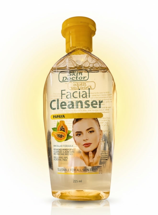 Facial Cleaner Papaya 225 ml Deep Cleansing Brightening Moisturizing Face Wash for Glowing Skin