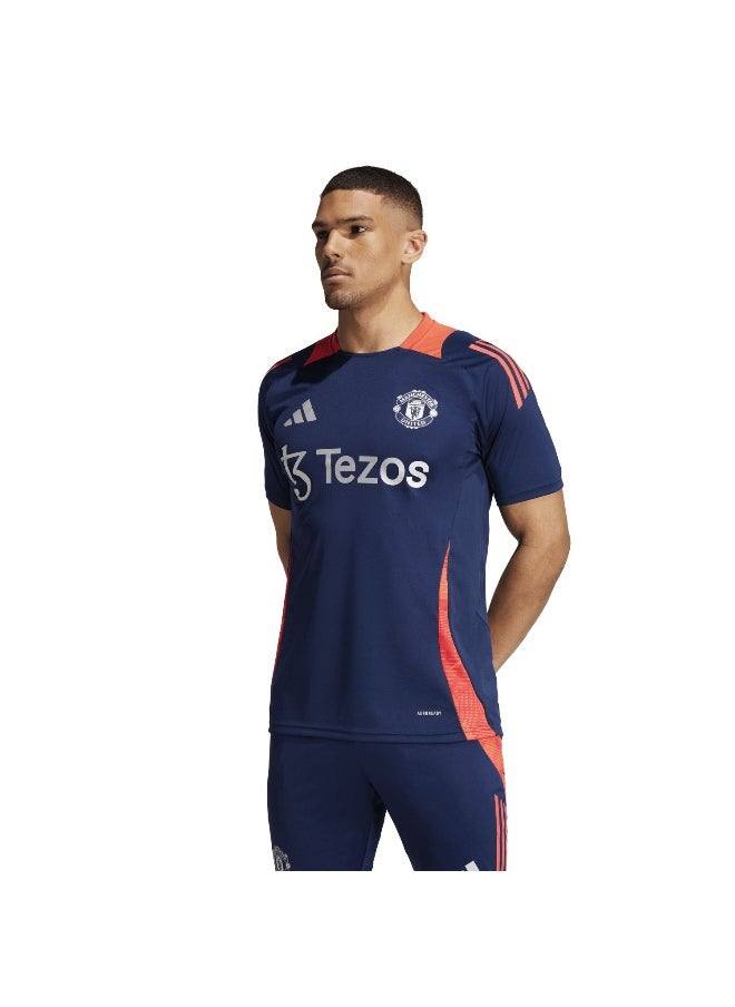 Adidas Adidas Mufc Tr Jsy Blue Football Jerseys For Men Xs  - Image 4