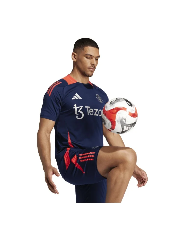 Adidas Mufc Tr Jsy Blue Football Jerseys For Men Xs
