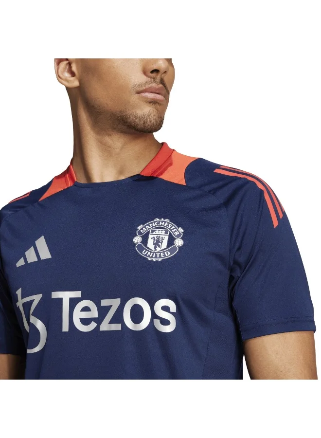 Adidas Mufc Tr Jsy Blue Football Jerseys For Men Xs