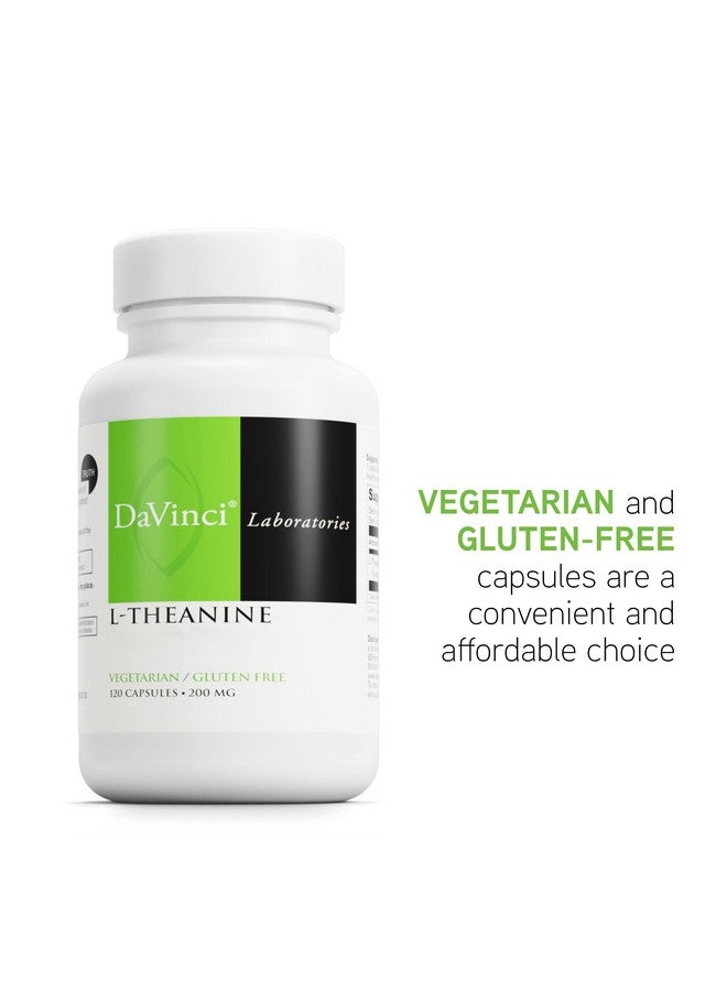 DAVINCI Labs L-Theanine - Brain Function Supplement - Helps Support Relaxation, Focus, Calm Feelings & More with Suntheanine L-Theanine* - 120 Vegetarian Capsules - Image 5