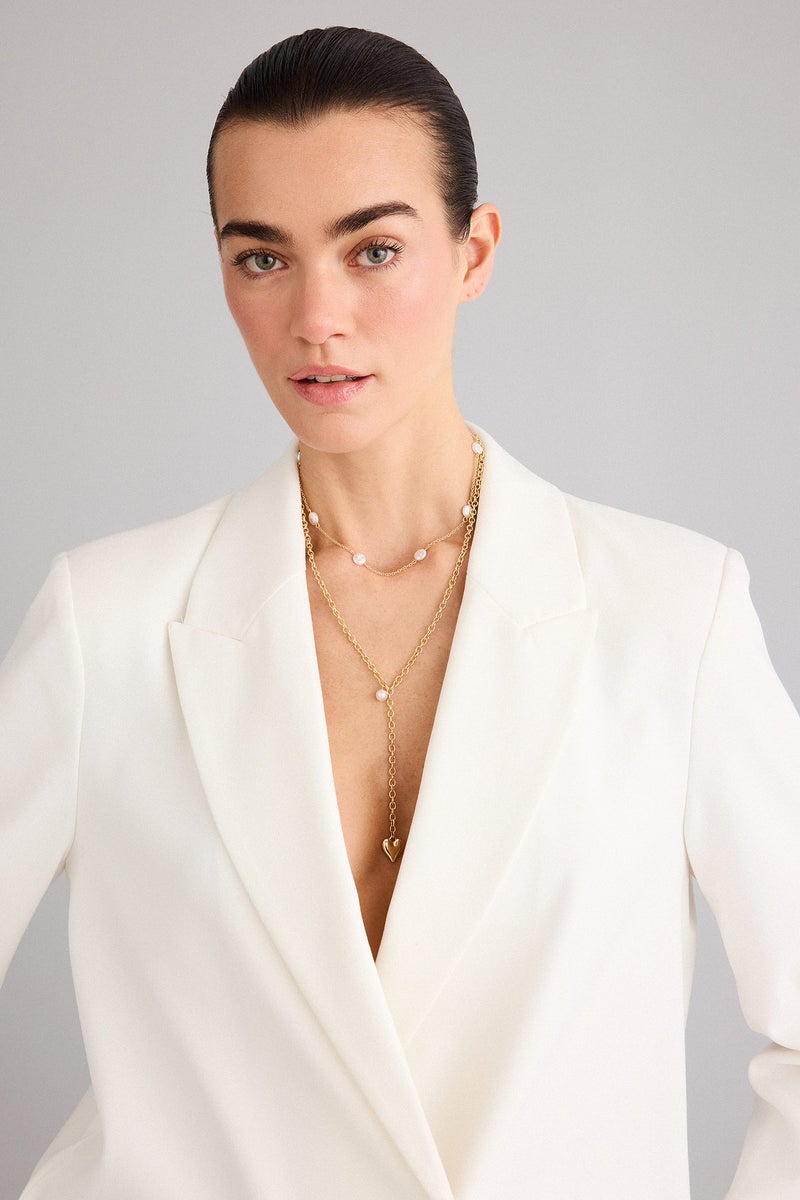 DeFacto Gold Woman Woman 2 Piece Necklace Set Casual - Image 1