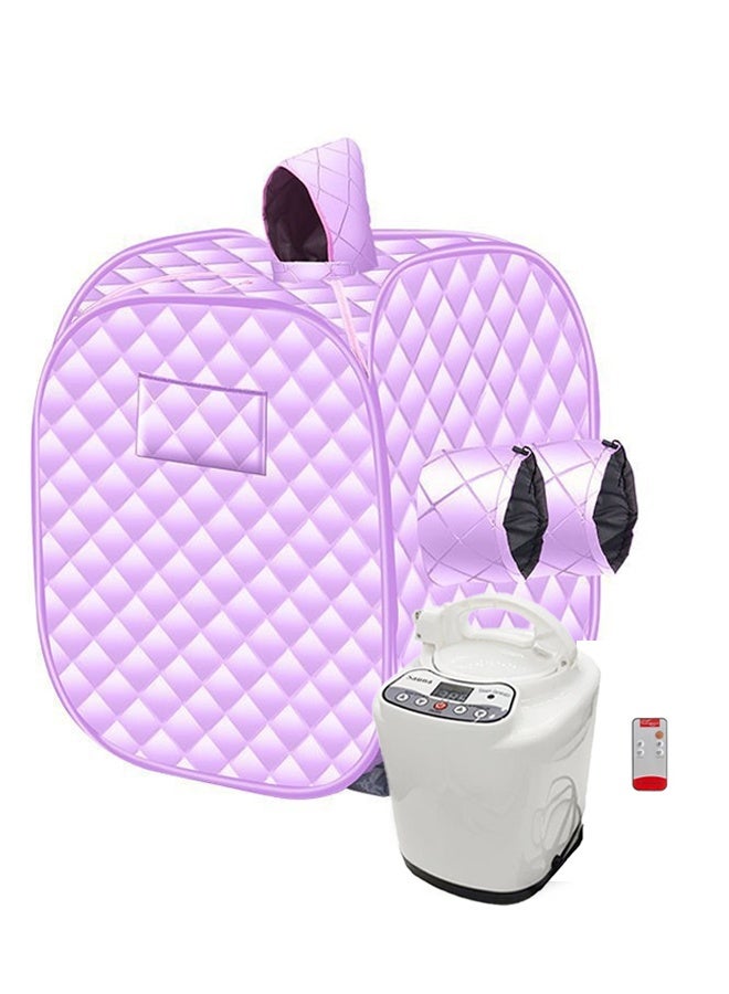 منزل الغابة ساونا لشخصين ، صندوق ساونا ، منزل بخار محمول قابل للطي ، غرفة سبا خيمة شخصية ، صندوق كابينة مولد ساونا مع قدر بخاري لفقدان الوزن المنزلي - Image 1