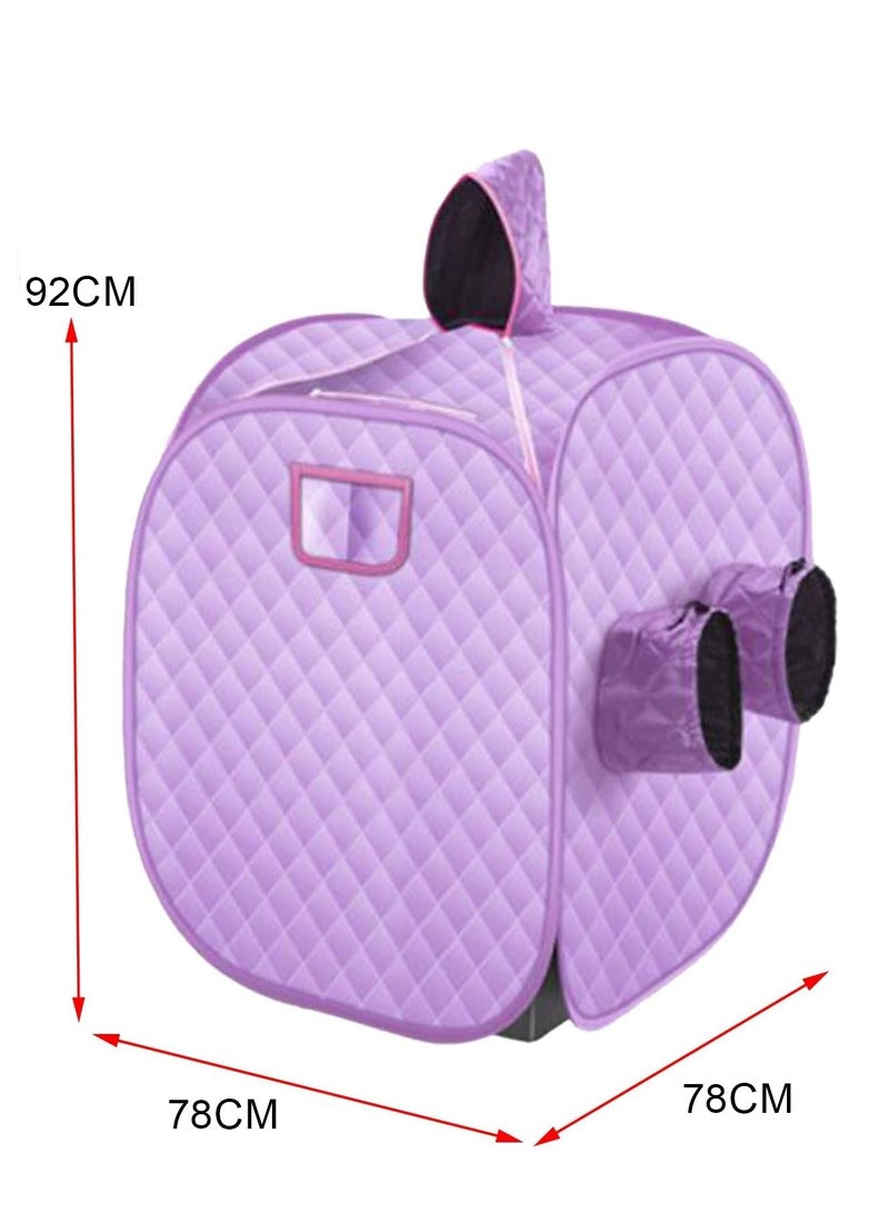 منزل الغابة ساونا لشخصين ، صندوق ساونا ، منزل بخار محمول قابل للطي ، غرفة سبا خيمة شخصية ، صندوق كابينة مولد ساونا مع قدر بخاري لفقدان الوزن المنزلي - Image 5