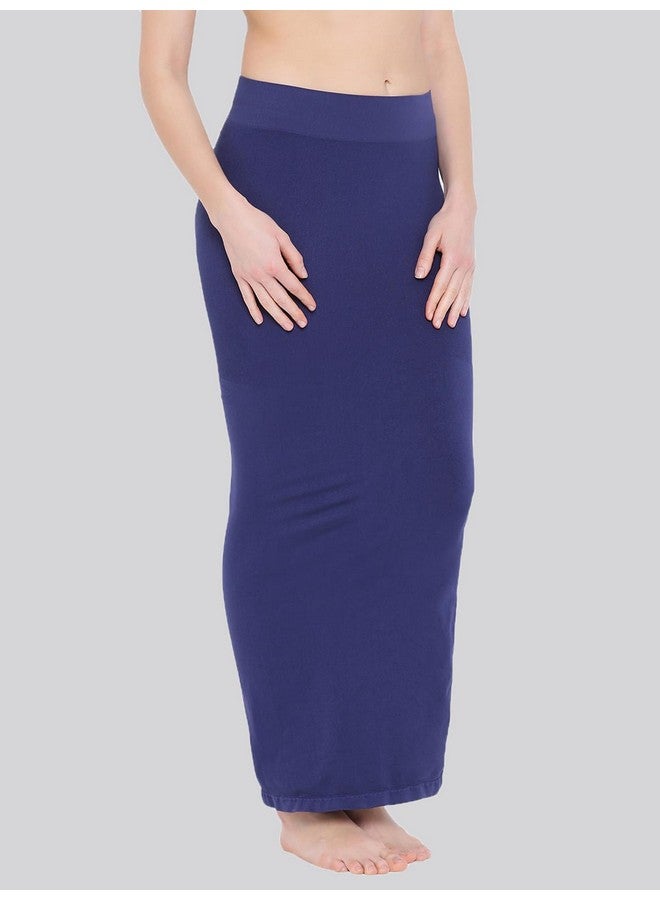 Clovia Clovia Women's Petticoat Style Saree Shapewear with Side Slit (SW0023P08_Blue_XL) - Image 3