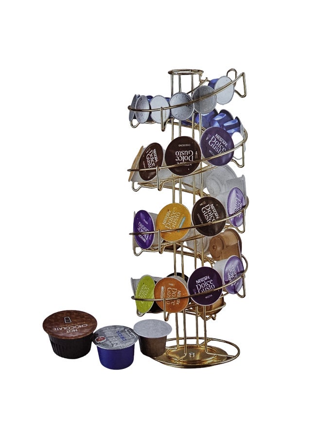 دي إل سي  حامل كبسولات قهوة واسبرسو حلزوني يحمل من 30 الى 50 كبسولة - Image 3