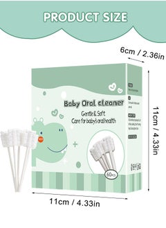 Super ZYouth 60PCS Baby Tongue Cleaner, Newborn Oral Cleaner, Infant Toothbrush, Mouth Cleaner for 0-36 Months Baby  - Image 2