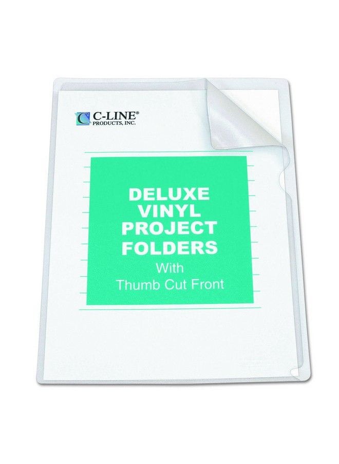 C-Line - Deluxe Super Heavyweight Nonglare Vinyl Project Folders Letter Size Clear 50 Per Box (62138) - Image 1