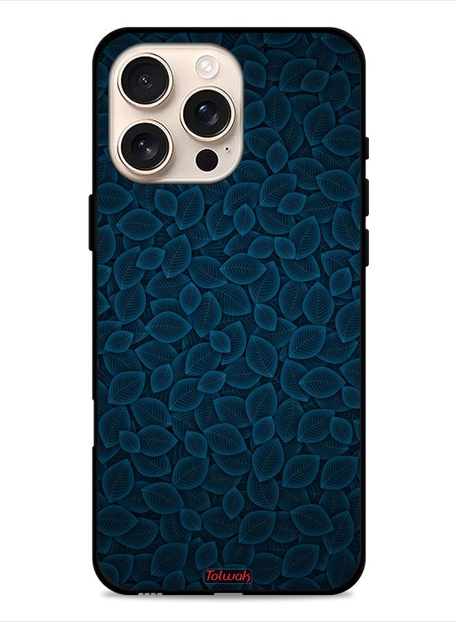 Apple iPhone 16 Pro Protective Case Cover Digital Art Leaves Pattern