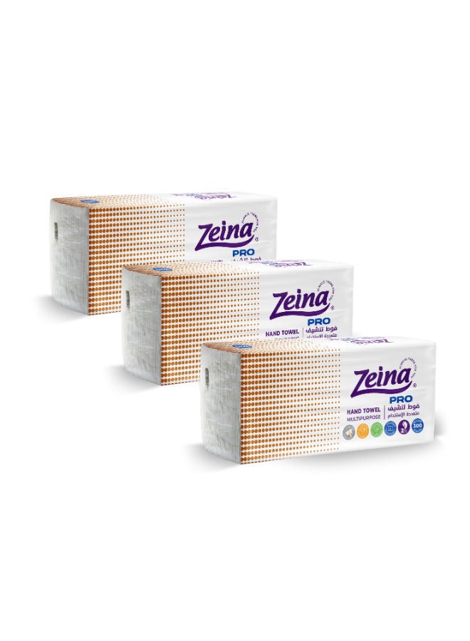 Multipurpose Hand Towel - 300 Towel (3Pack)