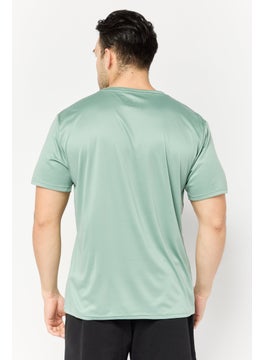 RBX Men Sportswear Fit Short Sleeves Running T-Shirt, Iceberg Green  - Image 4