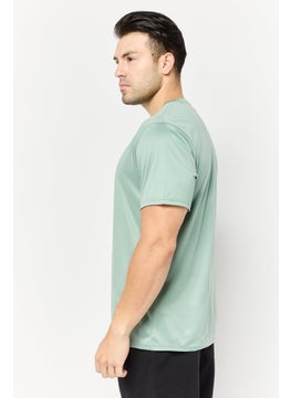 RBX Men Sportswear Fit Short Sleeves Running T-Shirt, Iceberg Green  - Image 3