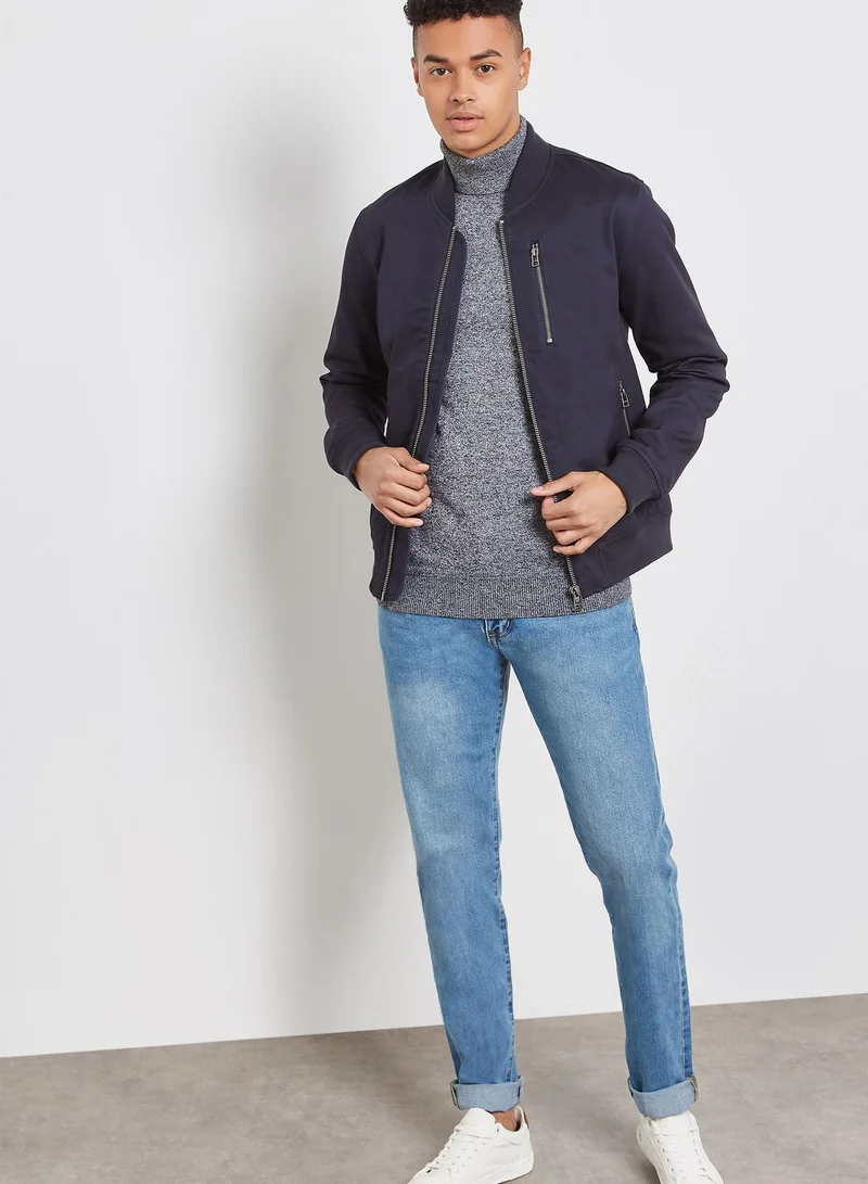TOPMAN Zipped Pocket Bomber Jacket