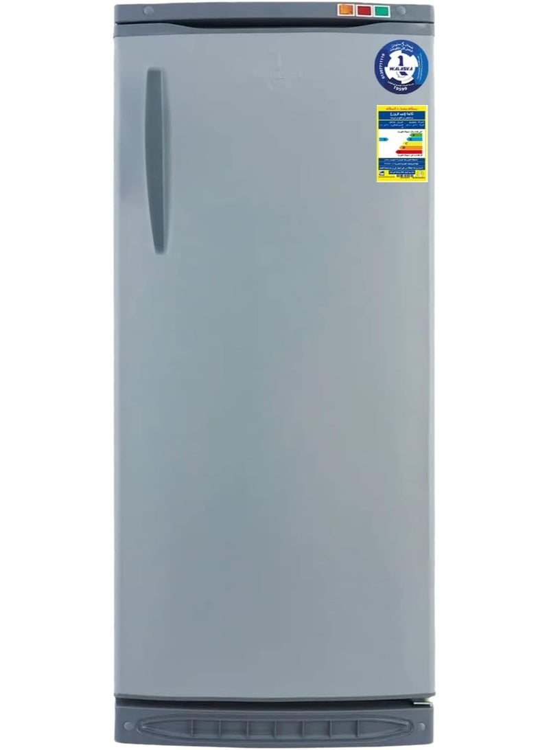 Upright Deep Freezer, Defrost, 220 Liter, Silver - UP270