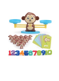 Generic Monkey Balance Maths Cards, Number Blocks, Early Development Activity, Educational Toys, Counting Game, Maths Games for Boys and Girls from 3 Years  - Image 1