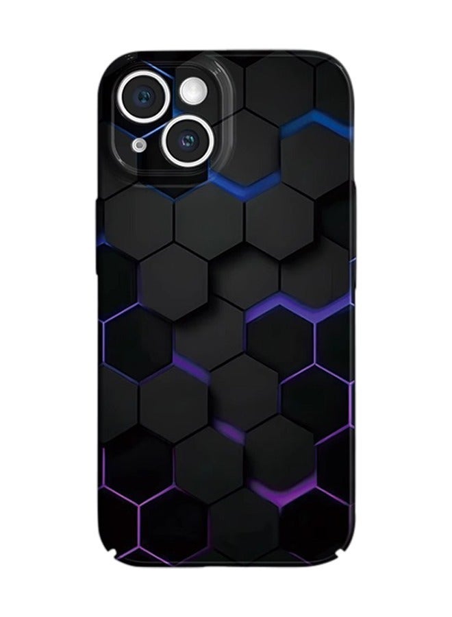 X-level Mobile Phone Case for iPhone 15 with Color Airbrush Process All-Inclusive PC Hard Back Cover Anti-Wear Anti-Shock Anti-Fingerprints Slim and Lightweight Phone Skin - Image 1