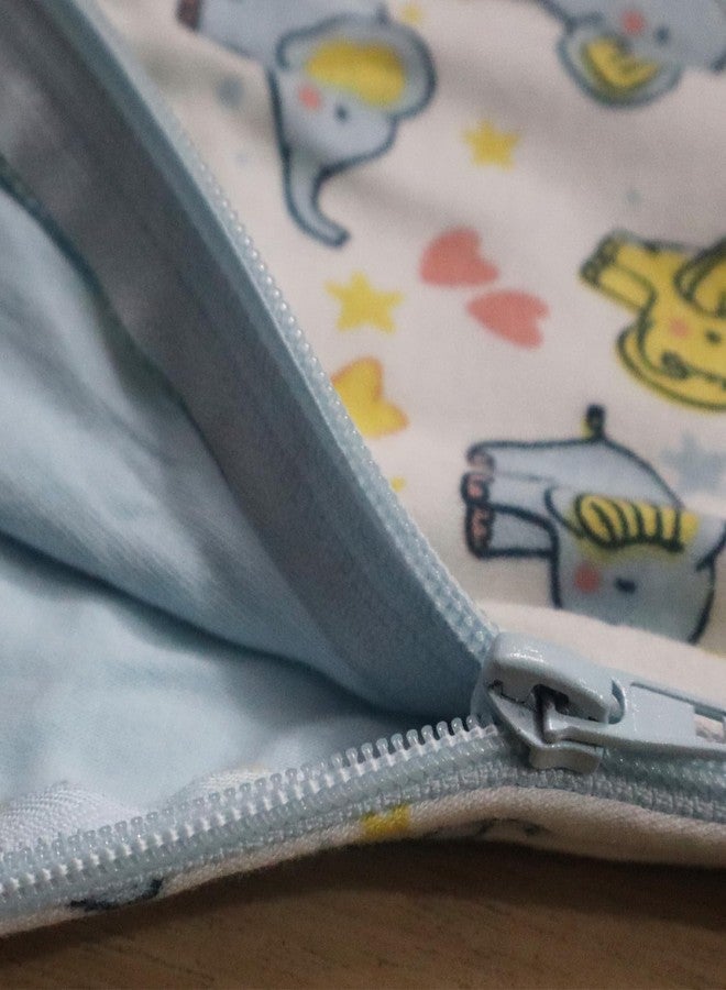 Adhigams Baby Sleeping Bag 0-6 Months | Soft Cotton Sleep Sack with 2-Way Zipper | Arms-Free Wearable Blanket for Newborns - Image 5