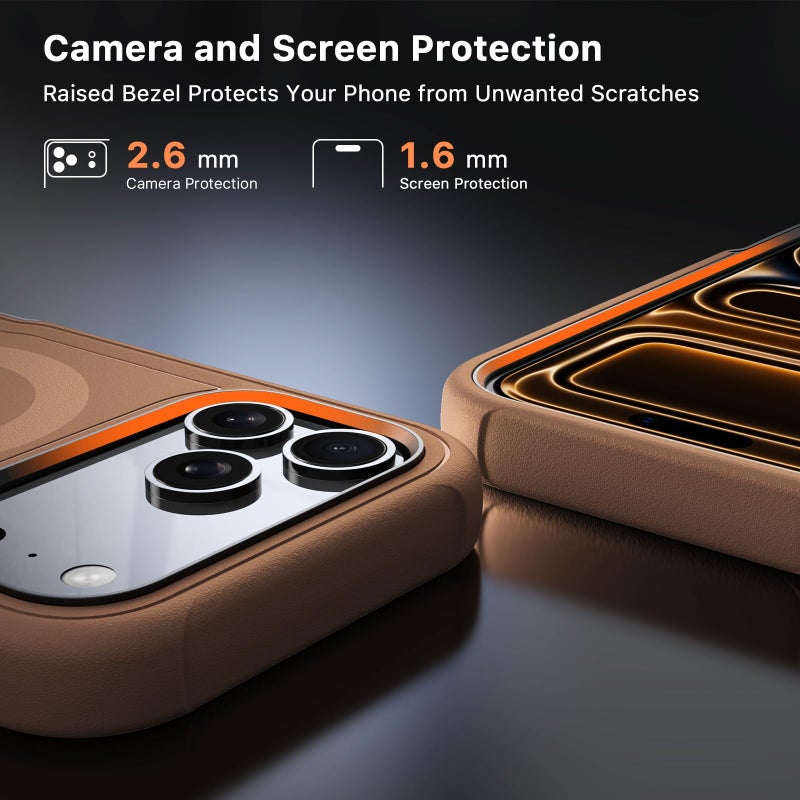M MYBAT PRO for iPhone 17 Pro Max Case, Magnetic Phone Case for iPhone 17 Pro Max,[Compatible with magsafe],Heavy Duty Protection Rugged Case,Shockproof Coverï¼ˆNo Screen Protectorï¼‰ Brown - Image 3