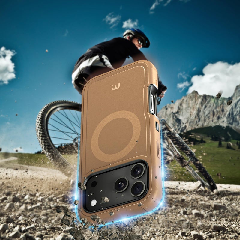 M MYBAT PRO for iPhone 17 Pro Max Case, Magnetic Phone Case for iPhone 17 Pro Max,[Compatible with magsafe],Heavy Duty Protection Rugged Case,Shockproof Coverï¼ˆNo Screen Protectorï¼‰ Brown - Image 4