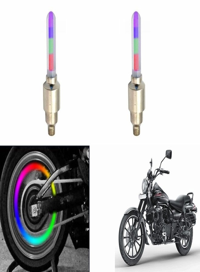 Speedwav مجموعة مصابيح LED RGB للإطارات مزودة بمستشعر حركة للدراجات النارية من Speedwav (قطعتان) - دراجة Bajaj Avenger 220 Street - Image 1