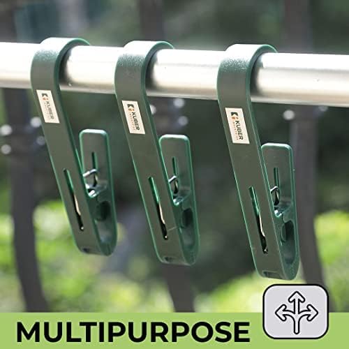 Kuber Industries Multipurpose Bar Hooks & Pins for Laundry, Kitchen, & Wardrobe durable, Strong Grip|Easy to Use|77024(g)|Pack of 6|Green - Image 4
