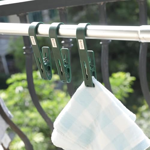 Kuber Industries Multipurpose Bar Hooks & Pins for Laundry, Kitchen, & Wardrobe durable, Strong Grip|Easy to Use|77024(g)|Pack of 6|Green - Image 1