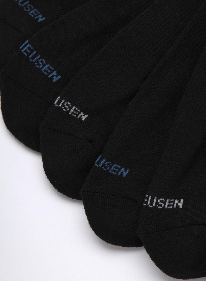 Van Heusen Mens Low Cut Socks - 6 Pack Moisture Wicking Cushioned Athletic No Show Socks for Men, Size 6-12.5, Coal Black - Image 5