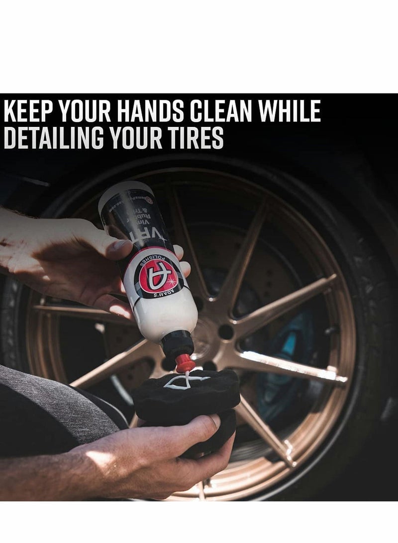 SYOSI 4 Pack Pro Tire Hex Grip Applicator Reusable Shine Dressing Pad Car Cleaning Supplies After Wash Cleaner for Vinyl Rubber Trim Accessories Wheel Rim - Image 4