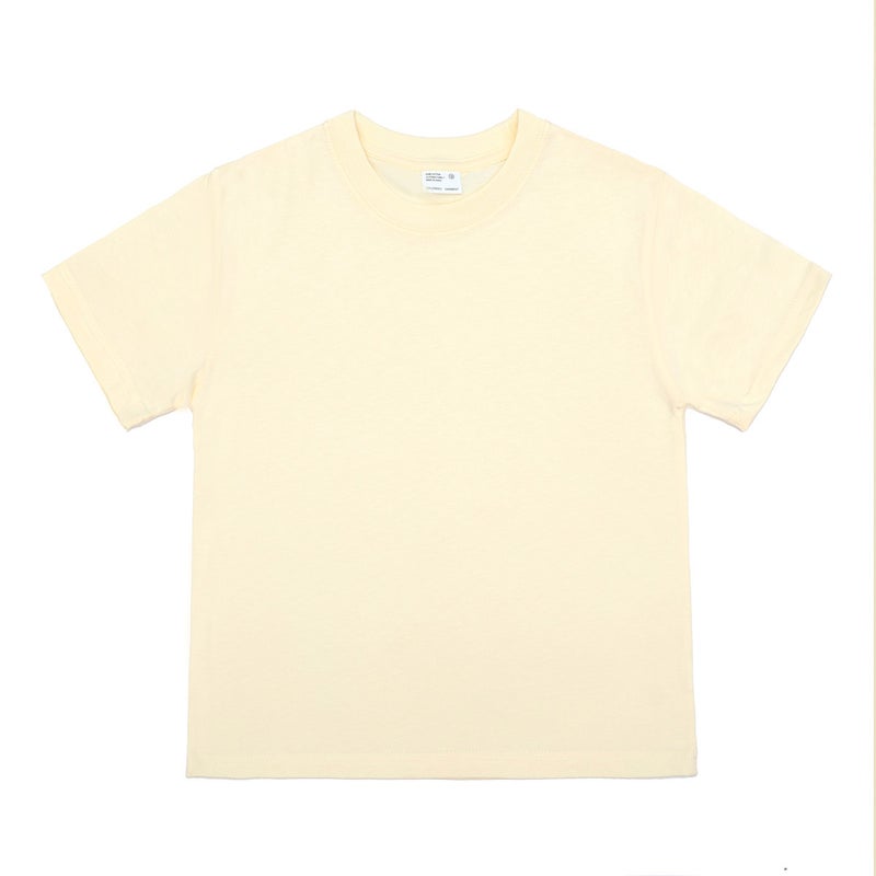 Diy Children'S Wear Short-Sleeved T-Shirt For Boys And Girls Style Mid-Large Children'S Summer Solid Color Top Children'S Half-Sleeved Summer - Image 1
