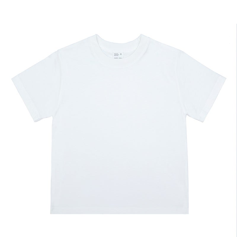 Diy Children'S Wear Short-Sleeved T-Shirt For Boys And Girls Style Mid-Large Children'S Summer Solid Color Top Children'S Half-Sleeved Summer - Image 5